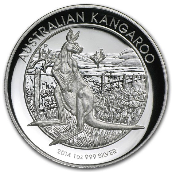 2014 Australia 1 oz Silver Kangaroo Proof (High Relief) 2014 Australia 1 oz Silver Kangaroo Proof (High Relief)